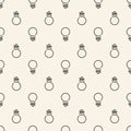 Vector seamless pattern with hand drawn light bulb on white background. Doodle black sloppy illustration for tile Royalty Free Stock Photo